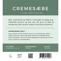 Cremesbe Svanemrket parfume uden parabener 5L