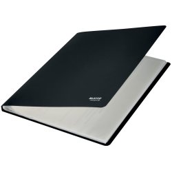 Displaybog recycle PP 40 lommer sort