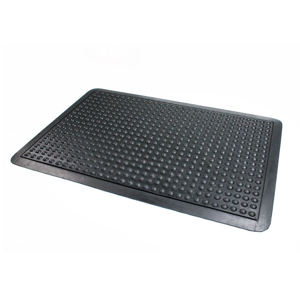 Doortex anti-fatigue gummi mtte 61x91 cm sort