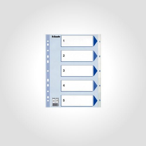 Register PP A4 1-5 hvid