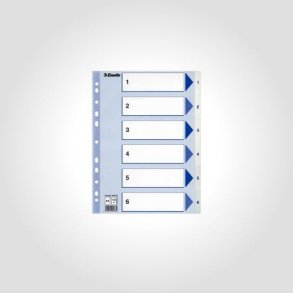 Register PP A4 1-6 hvid