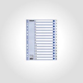 Register PP A4 1-15 hvid