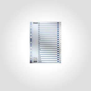 Esselte Register PP A4 A- hvid