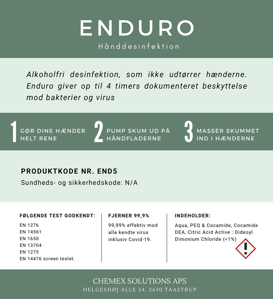 Enduro Skum hnddesinfektion (5 L)