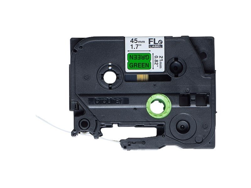 FLe-7511 grn tape in label size 2,1 cm, 45 mm