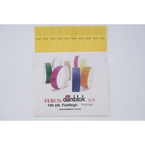 Festtegn 100 stk Gul