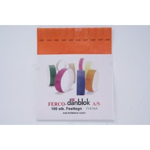 Festtegn Tystar Orange 100stk