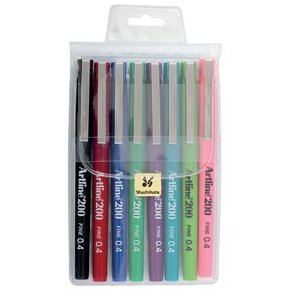 Fineliner Artline 200 Fine 0.4 8/set