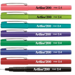 Fineliner Artline 200 Fine 0.4 8/set