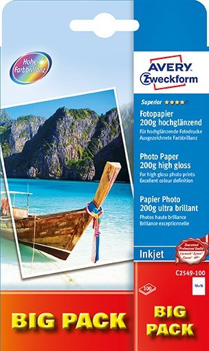 Fotopapir glossy 200g 10x15cm inkjet 100