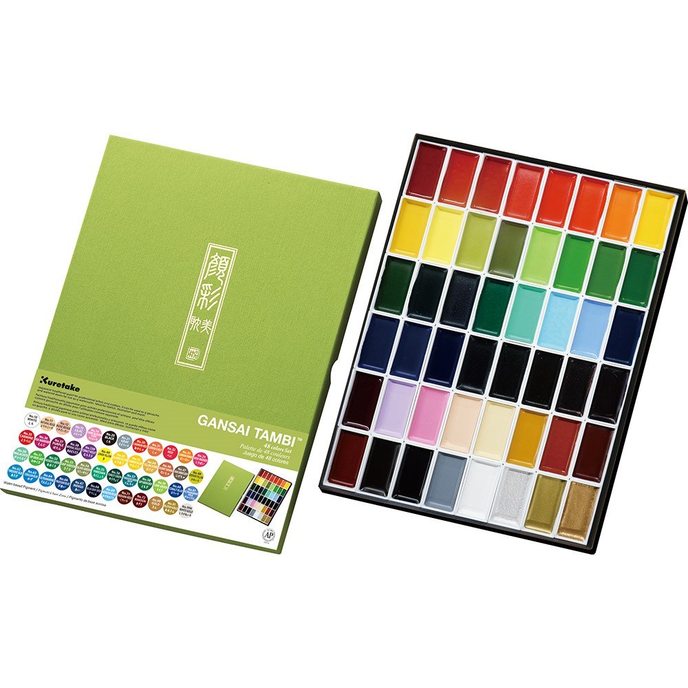 GANSAI TAMBI Aquarel 48 colour set