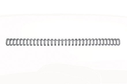 GBC Wire ryg 3:1 NO4 6mm A4 sort (100)