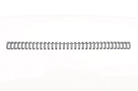 GBC Wire ryg 3:1 NO7 11mm A4 sort (100)