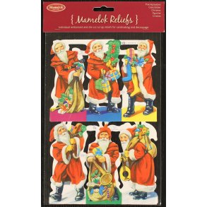 Glansbilleder 2 ark Julemnd