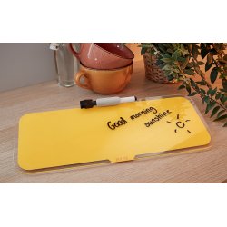 Glas skrivebordsblok Cosy gul