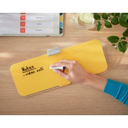 Glas skrivebordsblok Cosy gul