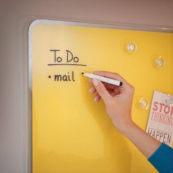 Glastavle Cosy 80x60cm detailpak gul