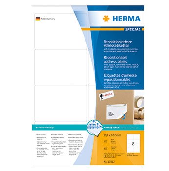 Etiketter HERMA Movables 99,1x67,7 (100)