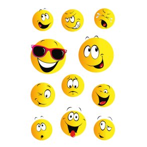 HERMA Sticker Decor smiley 3ark