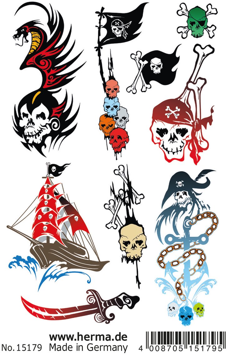 HERMA CLASSIC tattoo colour pirats