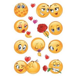 Herma Stickers Valentine's Day Smiley