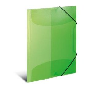 A3 PP elastikmappe, lys grn