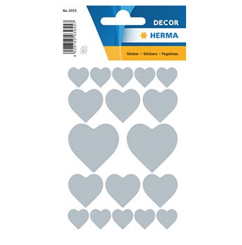 Herma Sticker Decor Slv Hjerter