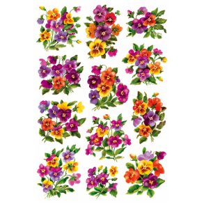 HERMA Decor stickers violbuketter 2ark