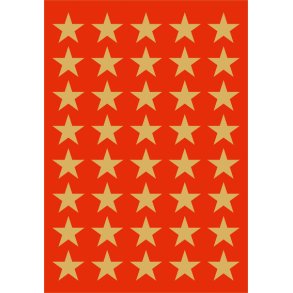 Stickers HERMA Decor stjerner guld 13mm