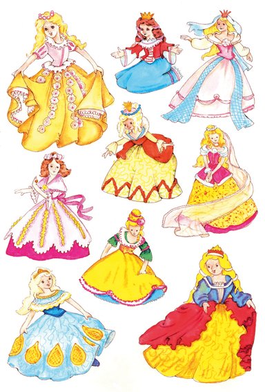 HERMA Decor stickers med prinsesser 3ark