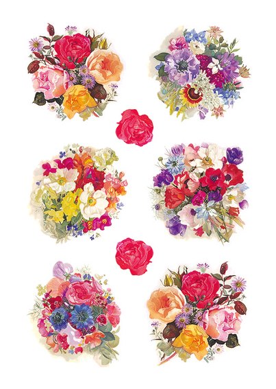 HERMA Decor stickers blomsterdekorationer 3ark