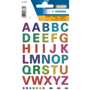 HERMA Magic stickers glitter bogstaver A-Z 1ark