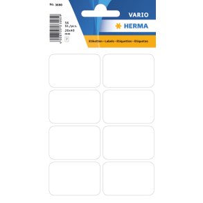 Etiketter HERMA Vario hvid 26x40mm