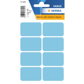 HERMA Vario Etiketter 26x40mm bl 40stk