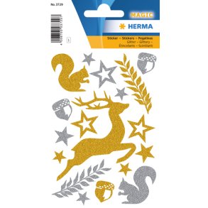 Herma Stickers Magic Glimmer Skovens dyr