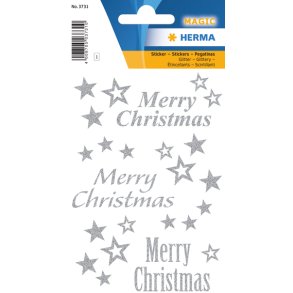 Herma Stickers Magic Glitter Merry Christmas