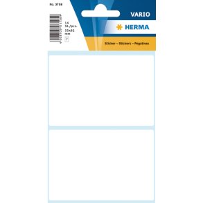 HERMA Vario etiketter 55x82mm hvid 14stk