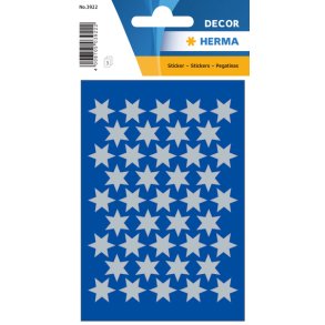 Stickers HERMA Decor stjerner slv 13mm
