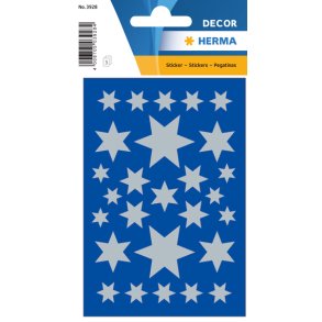 Stickers HERMA Decor stjerner slv