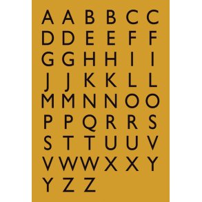 Etiketter HERMA Vario bogstaver A-Z guld 13x12mm