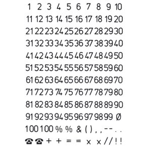 Etiketter HERMA Vario Tal 1-100 black 5mm