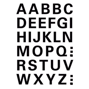 Etiketter HERMA Vario bogstaver A-Z sort 15mm