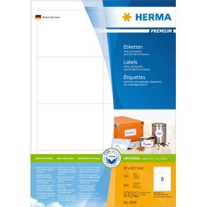 Etiketter HERMA Premium A4 96,5x67,7 (100)