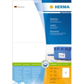 Etiketter HERMA Premium A4 210x148 (100)