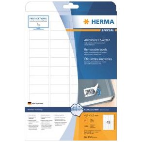 Etiketter HERMA Movables 45,7x21,2 (25)