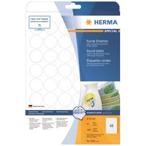 HERMA Etiketter Movables 30mm A4 25ark