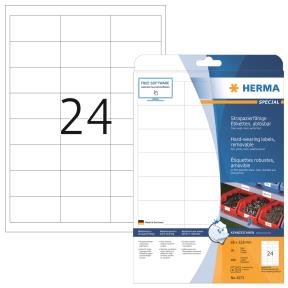 HERMA Hard Wearing Removable Labels