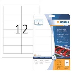 HERMA Hard Wearing Removable Labels