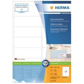 Etiketter HERMA Premium A4 99,1x38,1 (100)