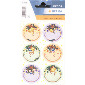 Herma Stickers Decor Gavemrke som Julekugle